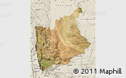 Satellite Map of CERES, shaded relief outside