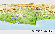 Physical 3D Map of KNYSNA