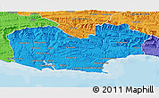 Political 3D Map of KNYSNA