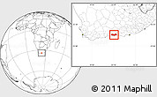 Blank Location Map of KNYSNA