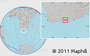 Gray Location Map of KNYSNA
