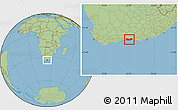 Savanna Style Location Map of KNYSNA