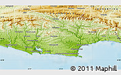 Physical Map of KNYSNA