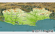 Physical Map of KNYSNA, satellite outside