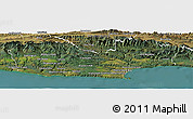 Satellite Panoramic Map of KNYSNA