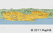 Savanna Style Panoramic Map of KNYSNA