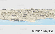 Shaded Relief Panoramic Map of KNYSNA
