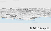 Silver Style Panoramic Map of KNYSNA