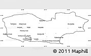 Blank Simple Map of KNYSNA, cropped outside