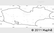 Blank Simple Map of KNYSNA, no labels