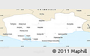 Classic Style Simple Map of KNYSNA