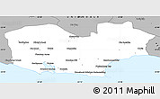 Gray Simple Map of KNYSNA
