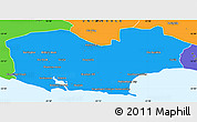 Political Simple Map of KNYSNA