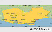 Savanna Style Simple Map of KNYSNA