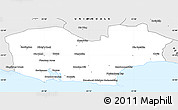 Silver Style Simple Map of KNYSNA