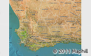 Satellite Map of Western Cape