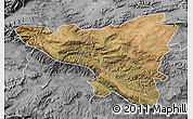 Satellite Map of MONTAGU, desaturated