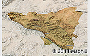 Satellite Map of MONTAGU, lighten