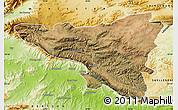 Satellite Map of MONTAGU, physical outside