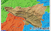 Satellite Map of MONTAGU, political outside
