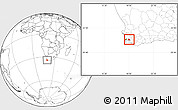 Blank Location Map of STELLENBOSCH