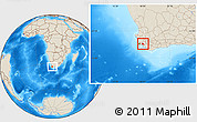 Shaded Relief Location Map of STELLENBOSCH