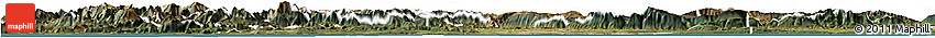 Satellite Horizon Map of SWELLENDAM