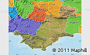 Satellite Map of SWELLENDAM, political outside