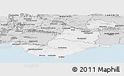 Silver Style Panoramic Map of SWELLENDAM