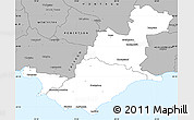 Gray Simple Map of SWELLENDAM