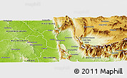Physical Panoramic Map of TULBAGH