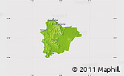 Physical Map of VREDENBURG, cropped outside