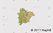 Satellite Map of VREDENBURG, cropped outside