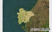 Satellite Map of VREDENBURG, darken