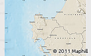 Shaded Relief Map of VREDENBURG
