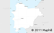 Silver Style Simple Map of VREDENBURG