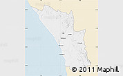 Classic Style Map of VREDENDAL, single color outside