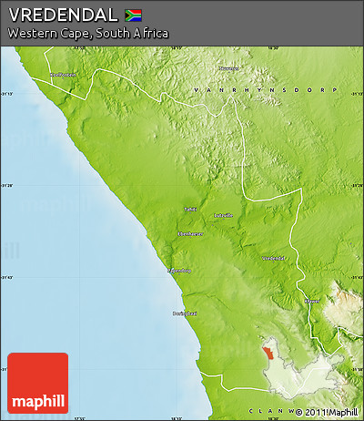 Physical Map of VREDENDAL