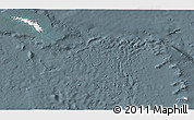 Satellite 3D Map of South Georgia and the South Sandwich Islands, semi-desaturated