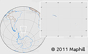 Gray Location Map of South Georgia and the South Sandwich Islands, lighten, desaturated