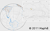 Political Location Map of South Georgia and the South Sandwich Islands, lighten, desaturated