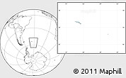 Satellite Location Map of South Georgia and the South Sandwich Islands, blank outside