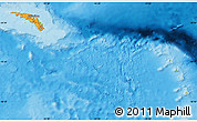 Political Map of South Georgia and the South Sandwich Islands, physical outside