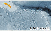 Political Map of South Georgia and the South Sandwich Islands, semi-desaturated