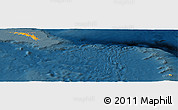 Political Panoramic Map of South Georgia and the South Sandwich Islands, darken
