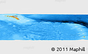 Political Panoramic Map of South Georgia and the South Sandwich Islands, semi-desaturated, land only