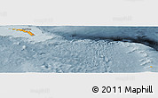 Political Panoramic Map of South Georgia and the South Sandwich Islands, semi-desaturated