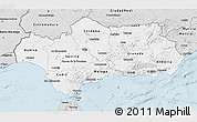 Silver Style 3D Map of Andalucia