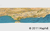 Satellite Panoramic Map of Andalucia