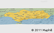 Savanna Style Panoramic Map of Andalucia